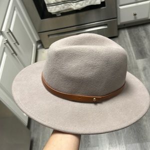 Free people grey brimmed hat